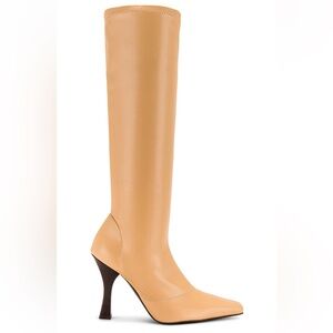 Helsa Snipped Toe Boot in Beige